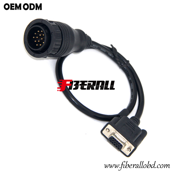 HDB15P Naar BENZ 14Pin OBD1 Automobiel Diagnostische Kabel