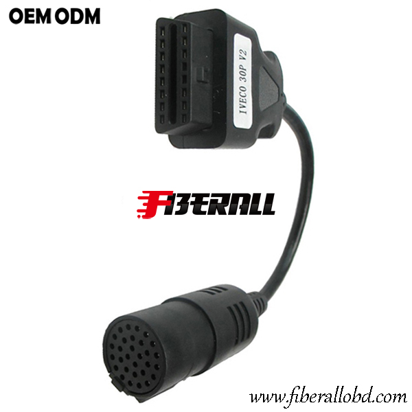 OBD-II Female naar IVECO 30P Male Truck Diagnostic Cable