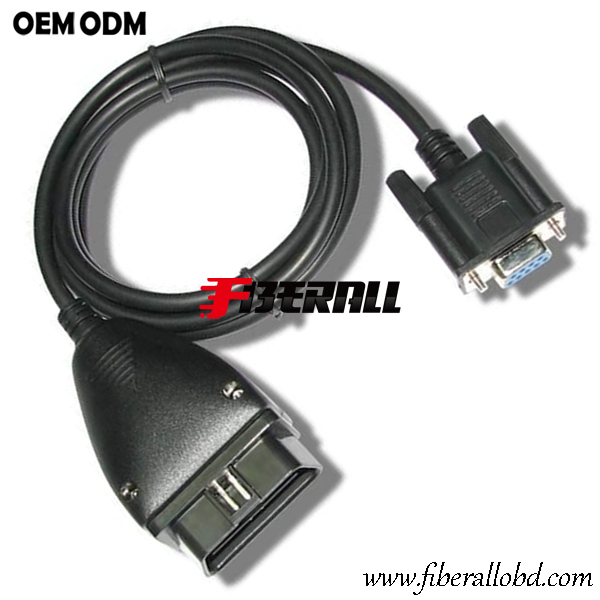 OBD-II VAG 16Pin naar DB9F DLC diagnostische kabel