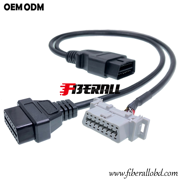 OBD2 Male naar OBD-II Female Splitter Conversion Cable