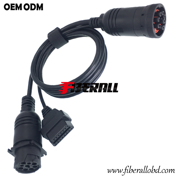 Y Splitter J1939 naar OBD-II Truck Diagnostic Cable