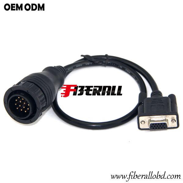 HDB15P Naar BENZ 14Pin OBD1 Automobiel Diagnostische Kabel