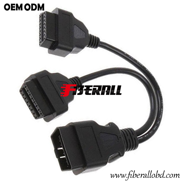 Voertuig OBD-splitterkabel met J1962 OBD-II-connector