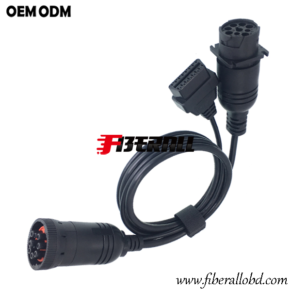 Y Splitter J1939 naar OBD-II Truck Diagnostic Cable